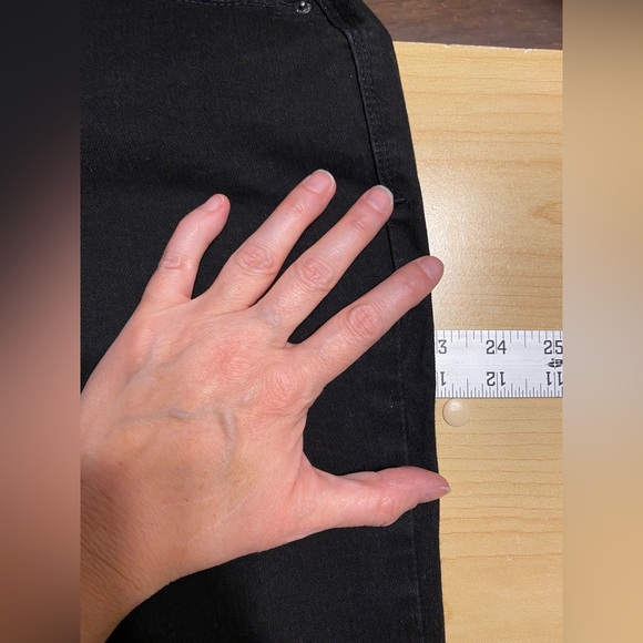 Levi’s 505 Straight Leg Mid Rise Jeans Black Size 33 - Picture 11 of 13